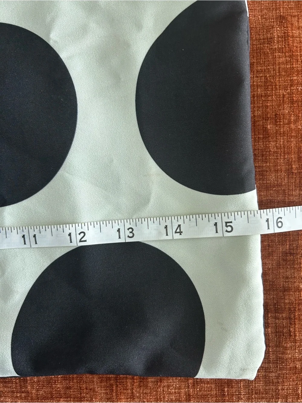 kate spade Black and White Polka Dot Tote with Green Interior